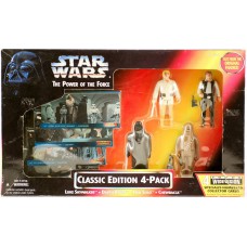 Classic Edition 4-Pack Power of the force , (Incluye Luke Skywalker-Darth Vader-Han Solo-Chewbacca)  Set Sellado (Kenner 1995) 